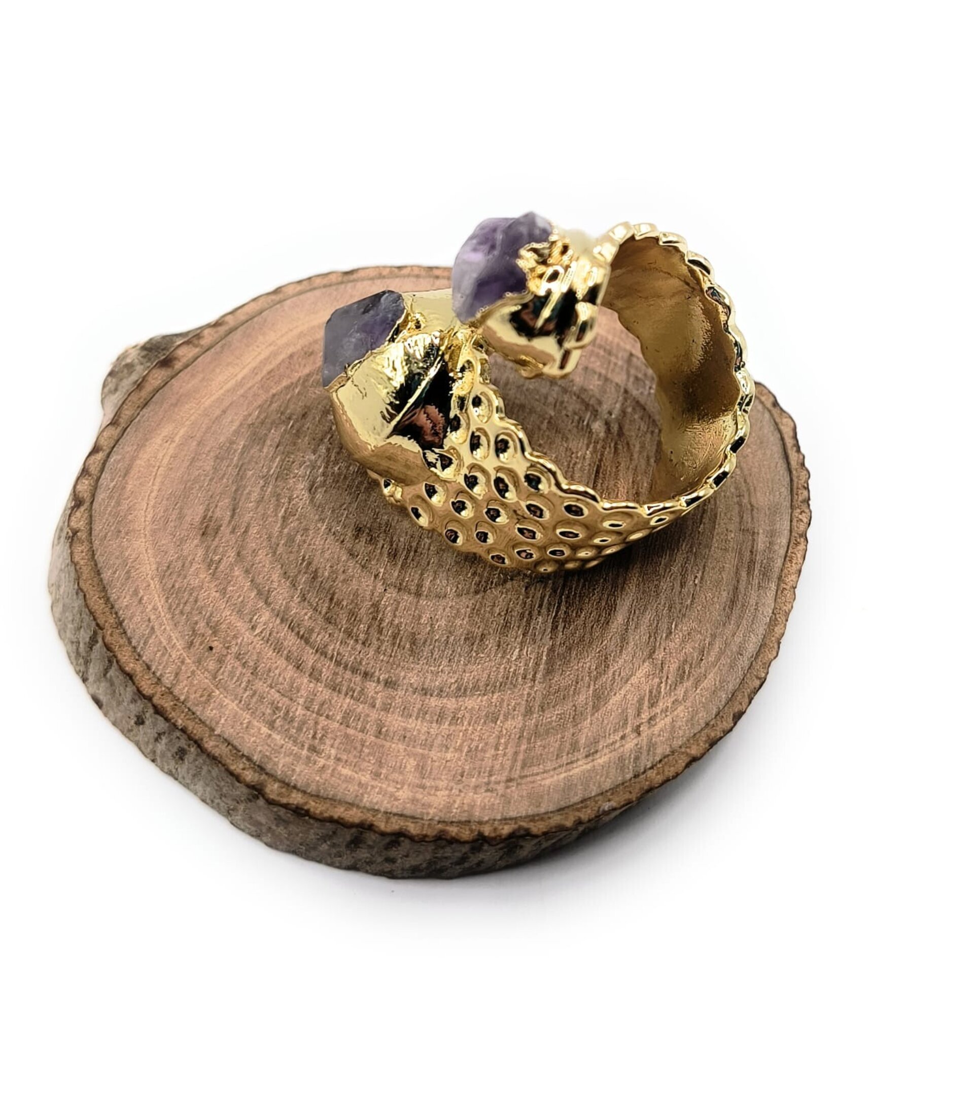 Anillo con piedra Amatista - 3