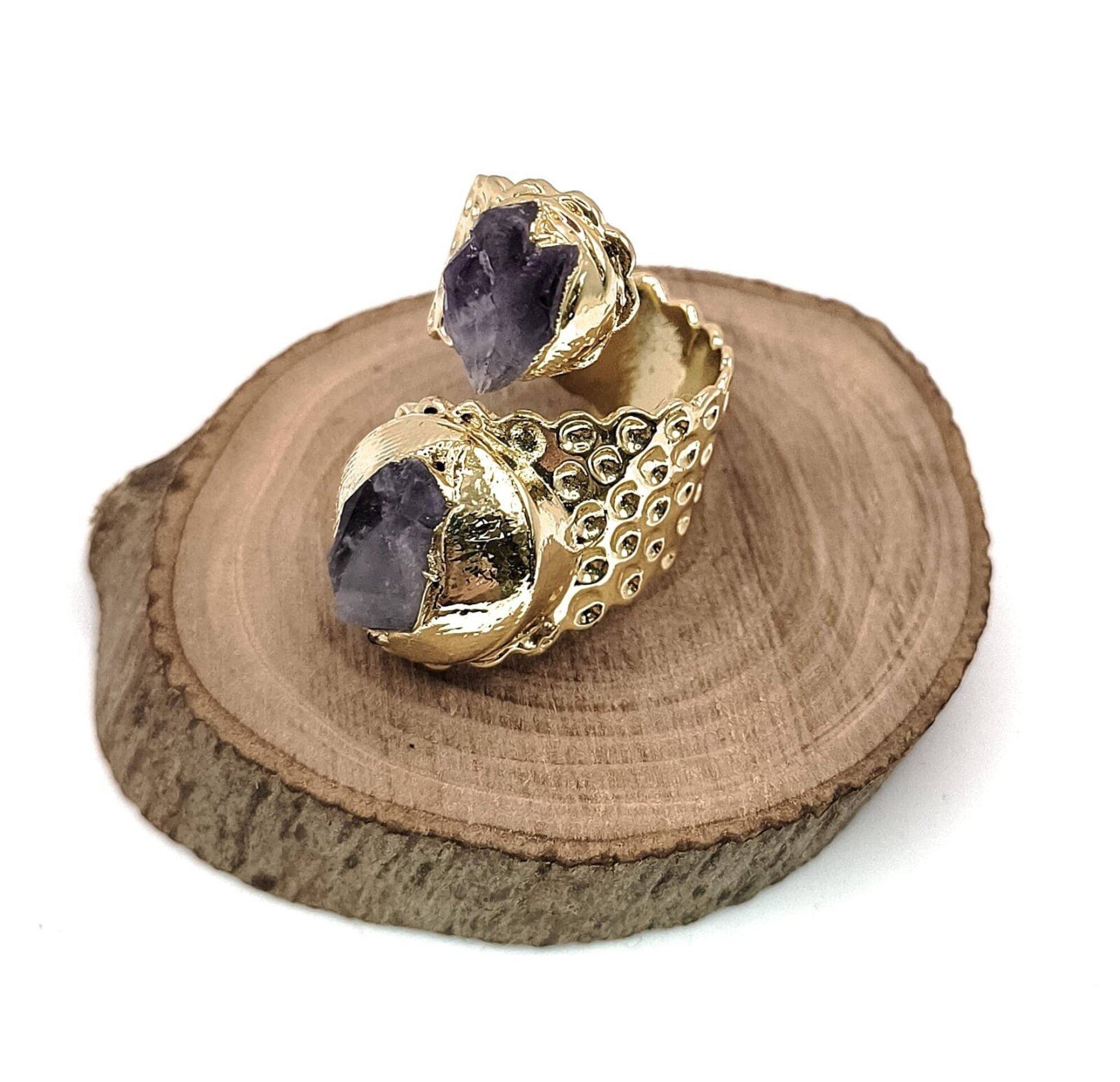 Anillo con piedra Amatista - 2